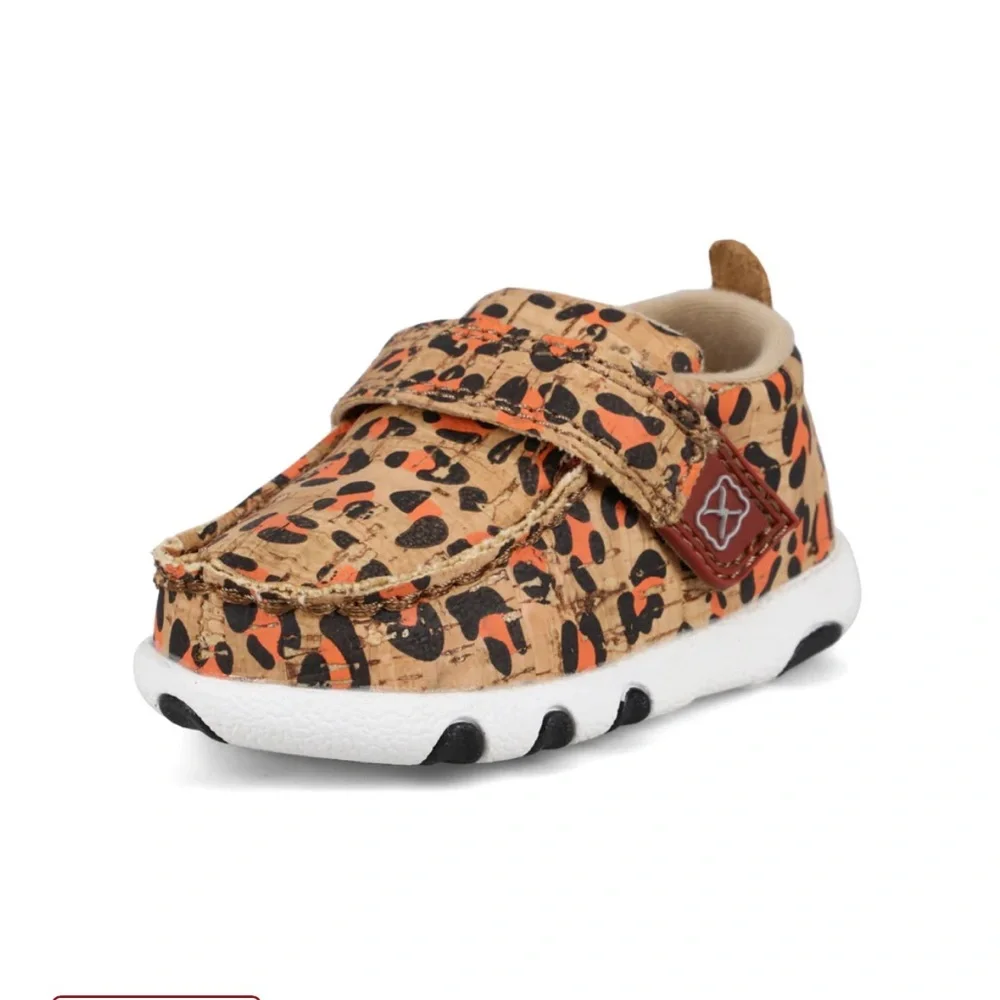 Twisted X Infant Leopard Cork Driving Mocs Size 7